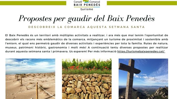 El Consell Comarcal del Baix Penedès impulsa una nova campanya per promocionar el Turisme local