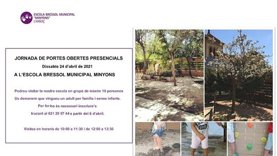  Comencen les portes obertes a l’Escola Bressol “Minyons”