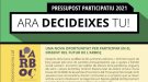 Els arbocencs i arbocenques presenten més de 120 propostes en els Pressupostos Participatius 2021