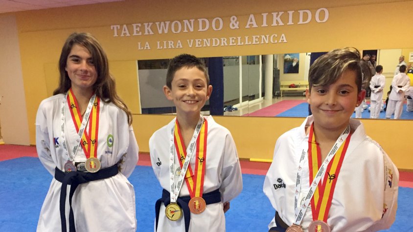 Tres medallistes del Campionat d’Europa de Taekwondo per Clubs