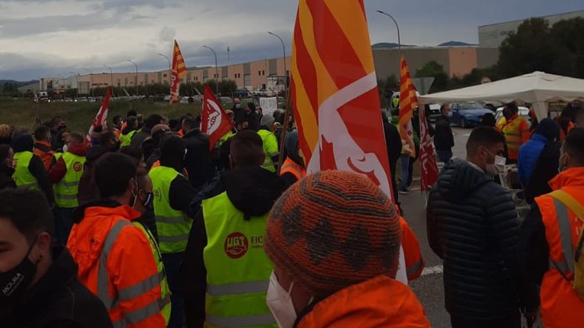 Treballadors d’Idiada començen un dels dos dies de vaga anunciats