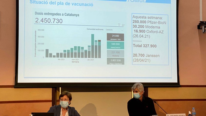 Salut proposa que Catalunya endarrereixi la segona dosi fins a les vuit setmanes 
