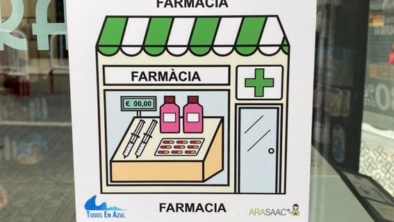 Instal·lació de pictogrames a comerços i equipaments públics per millorar la comunicació amb les persones amb Transtorn de l’Espectre Autista