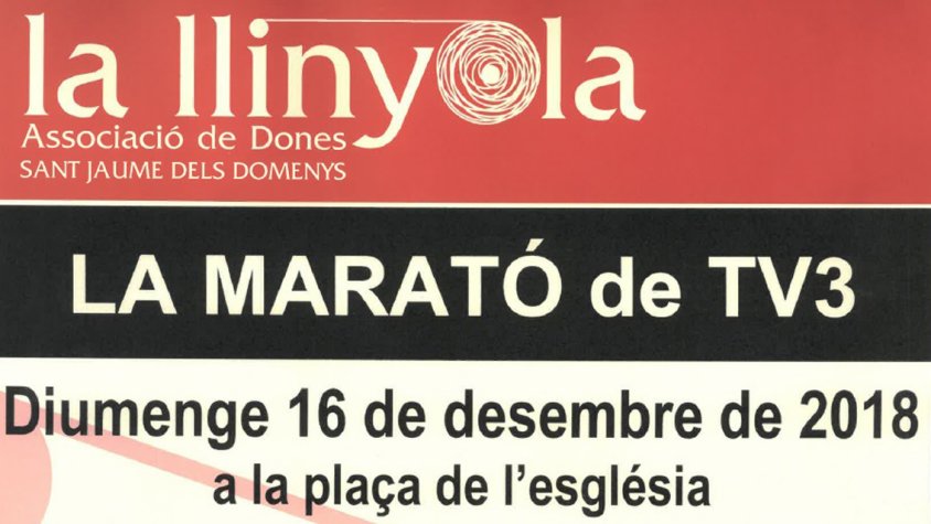 Activitats previstes amb motiu de LA MARATÓ de TV3