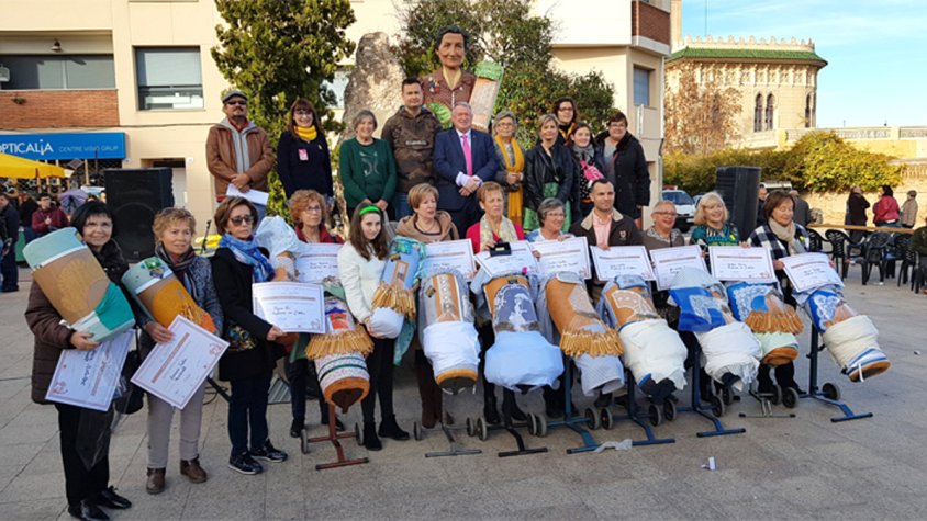 Quadre de guanyadors de la VIII edició del Concurs Nacional de Punta al Coixí de Catalunya (Autor: X. Mitjans)
