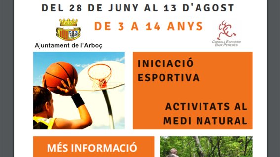 Tornarà a l'Arboç el campus esportiu municipal aquest estiu