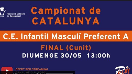 Cunit, seu de Campionats de Catalunya Preferents de bàsquet