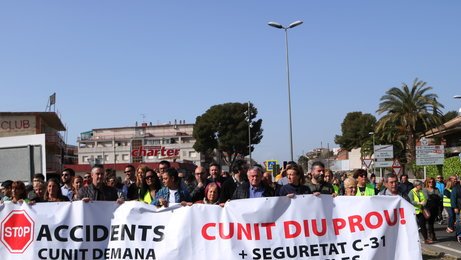 Comencen les obres de la C-31 a Cunit per millorar la seguretat i evitar atropellaments