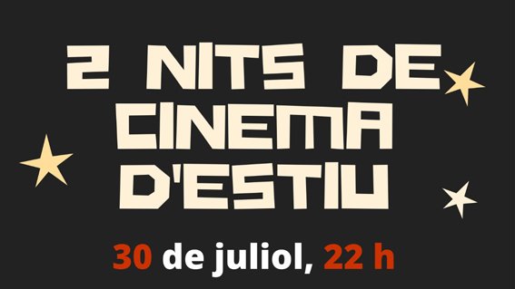 Dues nits de cinema d'estiu a la fresca i gratuït per als joves a l'Arboç