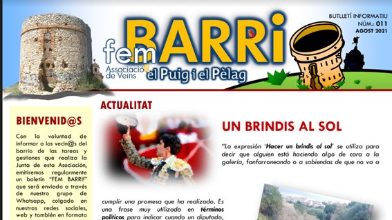 Fem Barri, de l'Associació de Veïns el Puig i el Pèlag