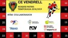 La targeta col·laborador/a de l'equip d'OK Lliga del CE Vendrell per només 40 euros