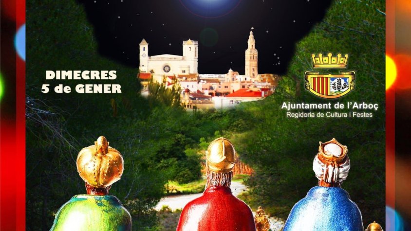 Els reis Mags d'Orient arribaran a l'Arboç el proper dia 5 a 2/4 de 7 de la tarda