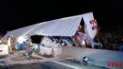Un accident a Banyeres acaba amb dos camions cremats