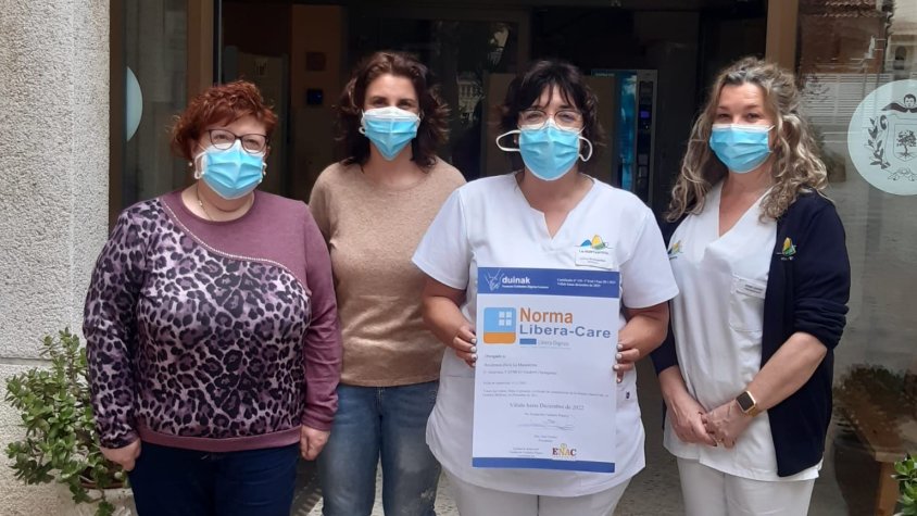 La Residència de gent gran La Muntanyeta del Vendrell rep la certificació de centre lliure de contencions