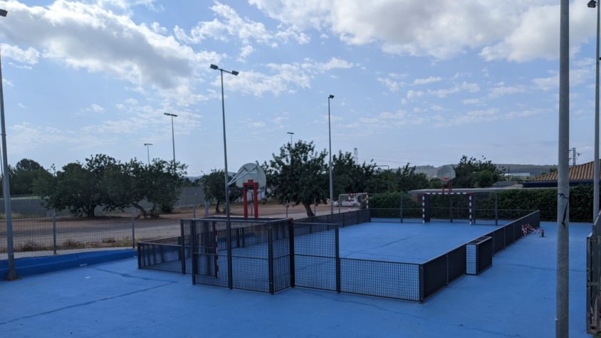 Nova actuació de millora a la pista multiesport del Cau de l'Òliba