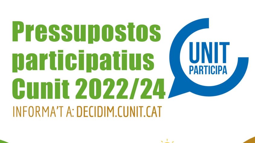 Comença el procés de pressupostos participatius 2022/24 de Cunit