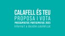 Comencen les votacions de les propostes finalistes dels pressupostos participatius 2023 de Calafell