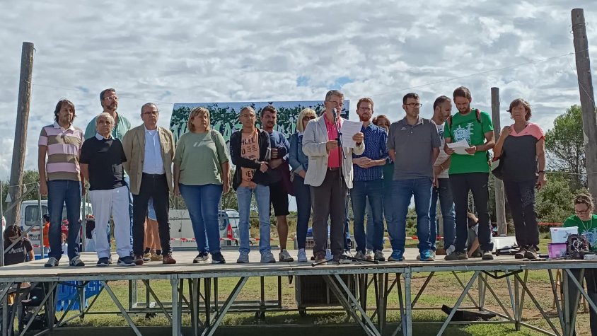 El Consell Comarcal del Baix Penedès va participar a la manifestació de diumenge a Olèrdola en contra de la MAT