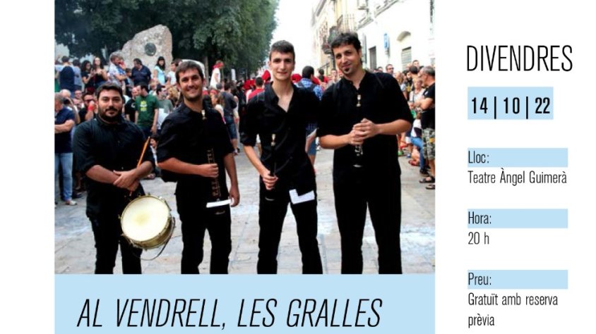Concert 'Al Vendrell, les gralles' al Teatre Àngel Guimerà