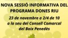 Nova sessió informativa del Consell Comarcal del Programa Dones Riu