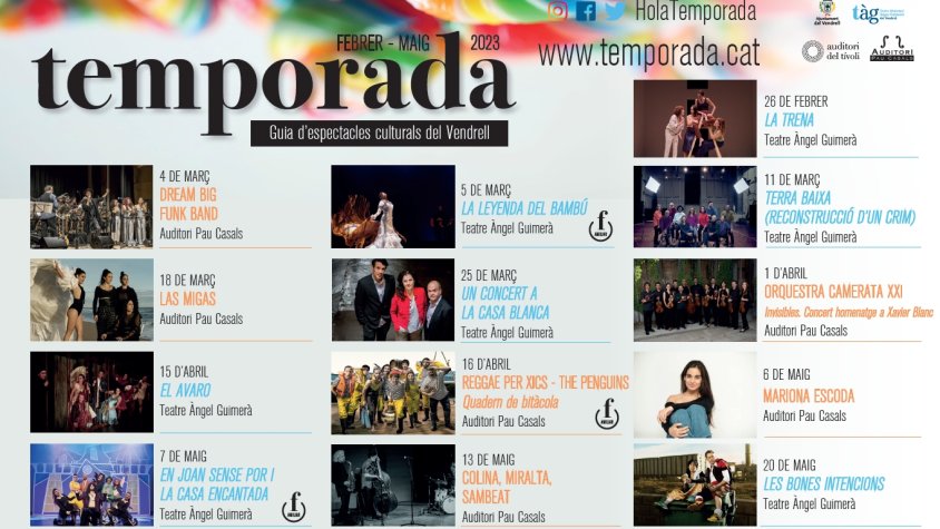 «Terra baixa», Mariona Escoda, «La Trena» i Las Migas, entre els espectacles de la nova programació