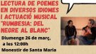 Santa Oliva commemorarà el Dia Mundial de la Poesia amb un recital poètic fusionat amb rumba el proper diumenge 26 de març