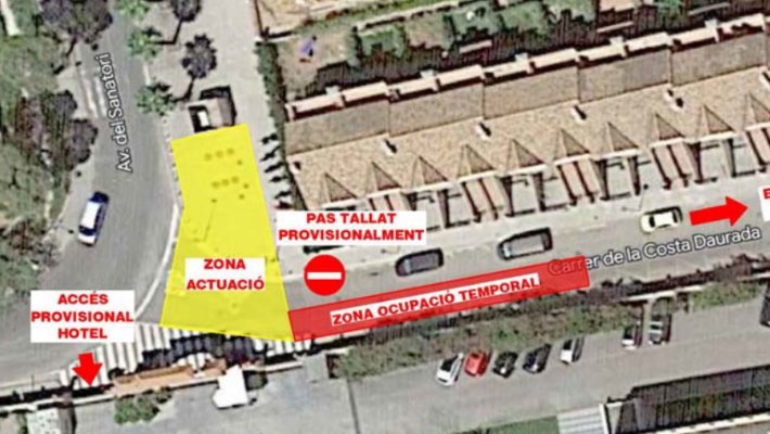 Actuació d'emergència per resoldre els problemes d'evacuació d'aigües residuals a la zona del sanatori 