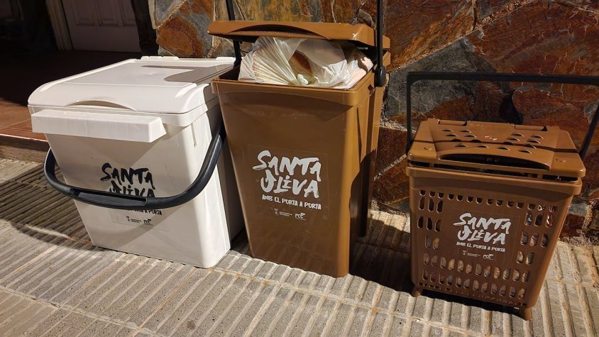 El primer any de recollida porta a porta a Santa Oliva incrementa la taxa de reciclatge fins al 75,6% de mitjana.