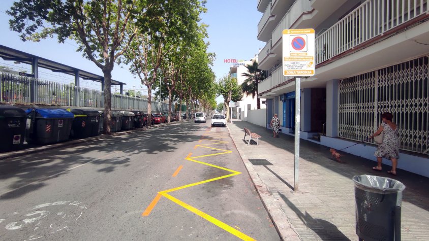 Calafell “rescata” 143 places d’aparcament, aprofitant zones de càrrega i descàrrega fora de l’horari d’aquest servei
