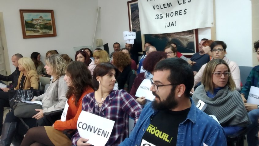 Traballadors de l'Ajuntament de Cunit