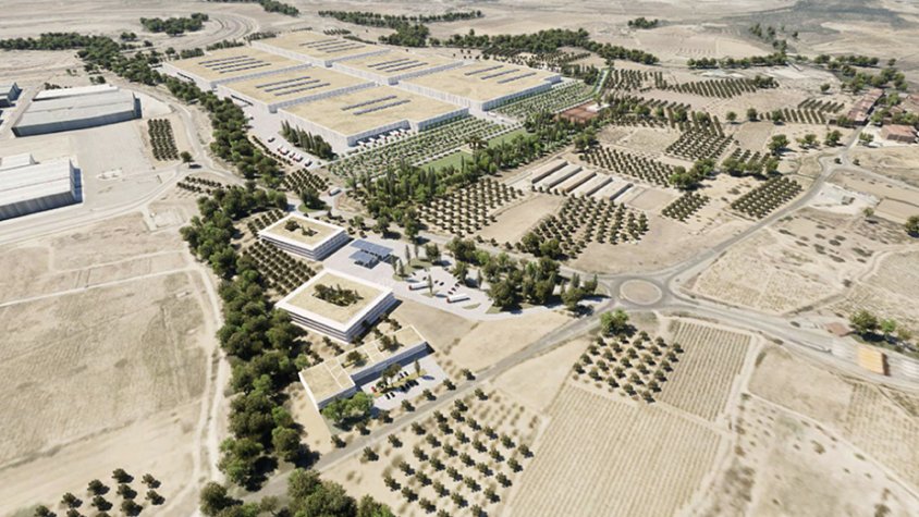L’àrea industrial projectada ocupa 48 hectàrees, les quals es desenvoluparan amb 26 hectàrees addicionals destinades a equipaments.