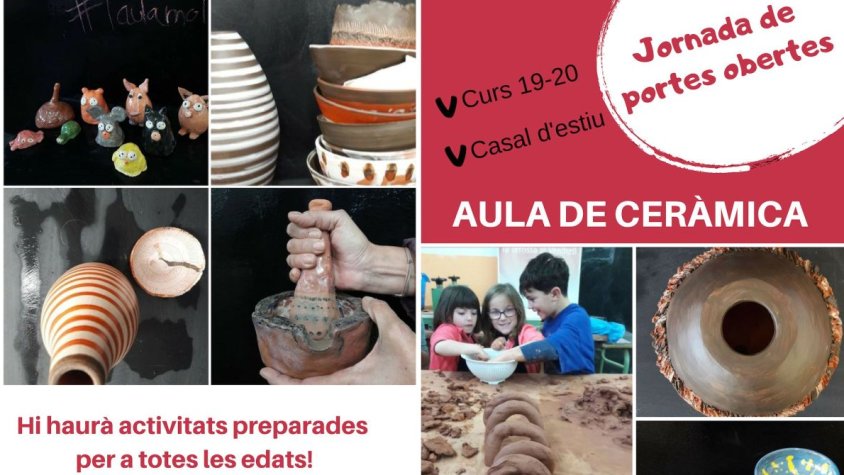 L’Aula de Ceràmica organitza una jornada de portes obertes