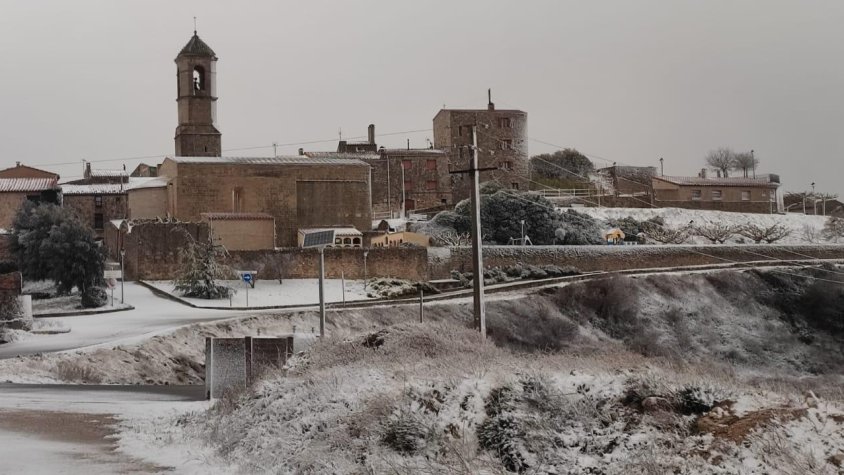 Forès, dels municipis afectats per la nevada