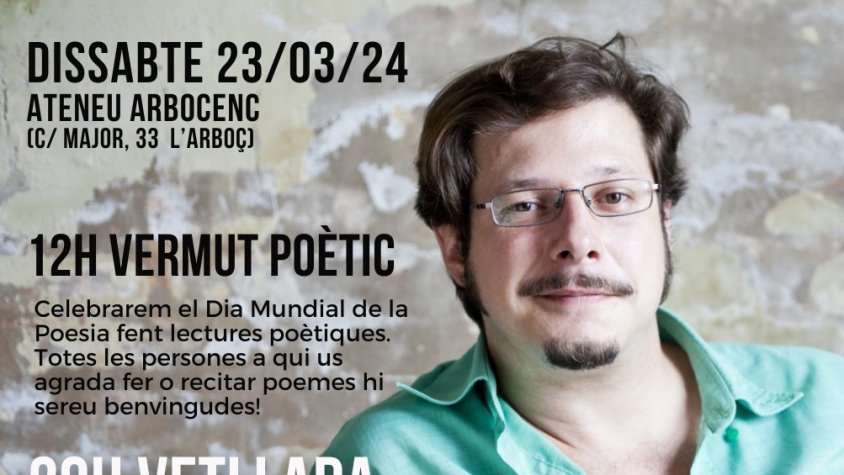 Totes les persones que els agradi recitar poesia seran benvingudes per celebrar el Dia Mundial de la Poesia