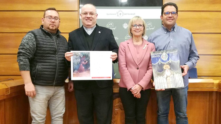 La benedicció de rams i dues processons són actes amb gran concurrència a la Setmana Santa del Vendrell