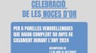 Celebració de les Noces d'Or al Vendrell per a les parelles que hagin complert 50 anys de casament durant el 2024