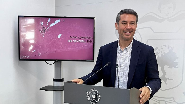 Al nucli urbà del Vendrell s’hi troben densitats comercials de més de 600 establiments per quilòmetre quadrat