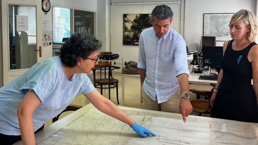 La directora de l’Arxiu Comarcal, Nati Castejón, ha explicat que aquests plànols ja es poden consultar