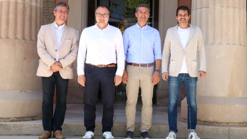 Els alcaldes de Vilafranca, Vilanova, El Vendrell i Igualada