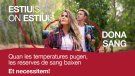 Unitat mòbil de donació de sang a Coma-ruga