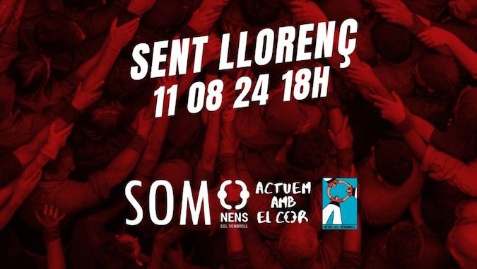 Els Nens del Vendrell es mostren ambiciosos de cara la diada de Llorenç on volen ajuntar els seus dos màxims castells: la Tde8f i el 7de8