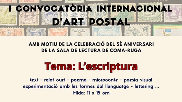 El tema central de la convocatòria és l’escriptura.