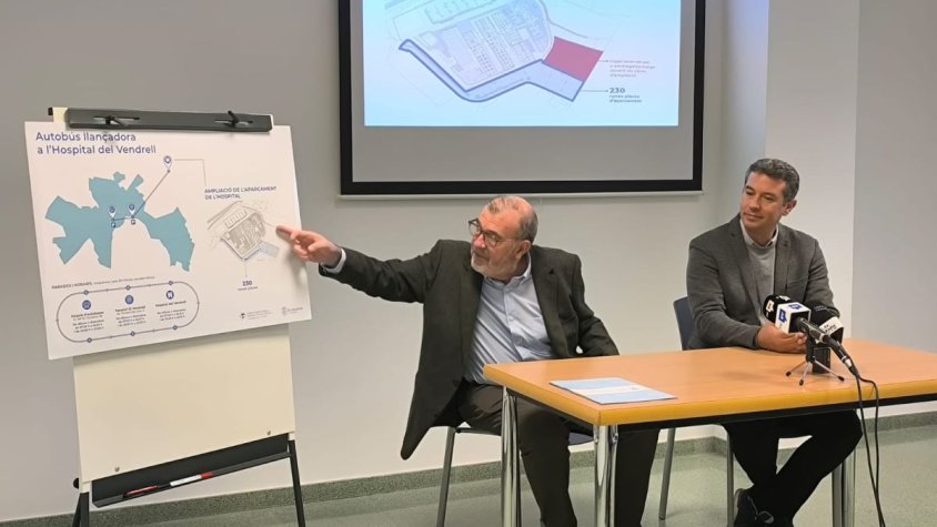 Un autobús gratuït enllaçarà el nucli urbà del Vendrell amb l'hospital