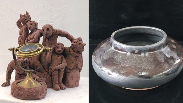 La Sala Portal del Pardo acull l’exposició de les obres dels alumnes de les Aules Artístiques