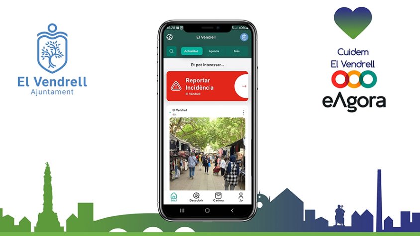 Els usuaris de l’actual APP de comunicació d’incidències rebran un missatge per informar-los del trasllat de “Cuidem el Vendrell” a eAgora.