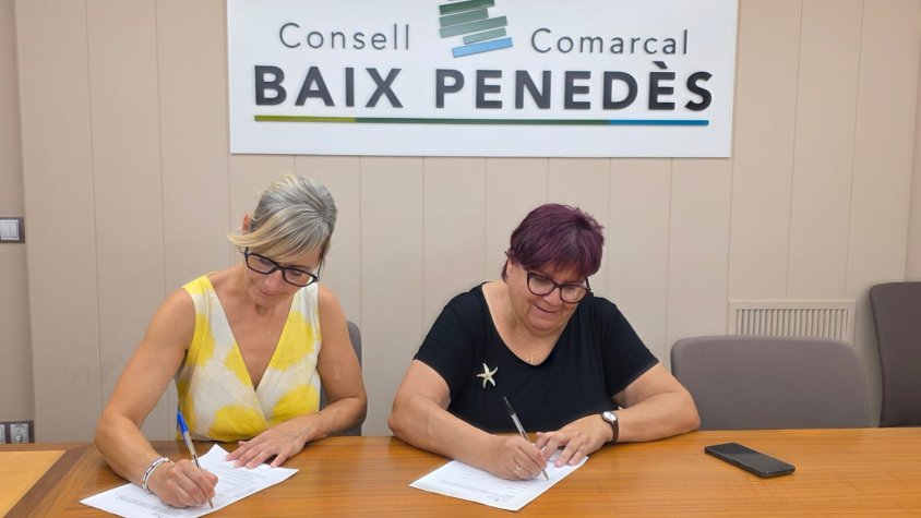 El Consell Comarcal del Baix Penedès i l’Ajuntament del Vendrell signen un conveni per impulsar els Casals Inclusius aquest estiu
