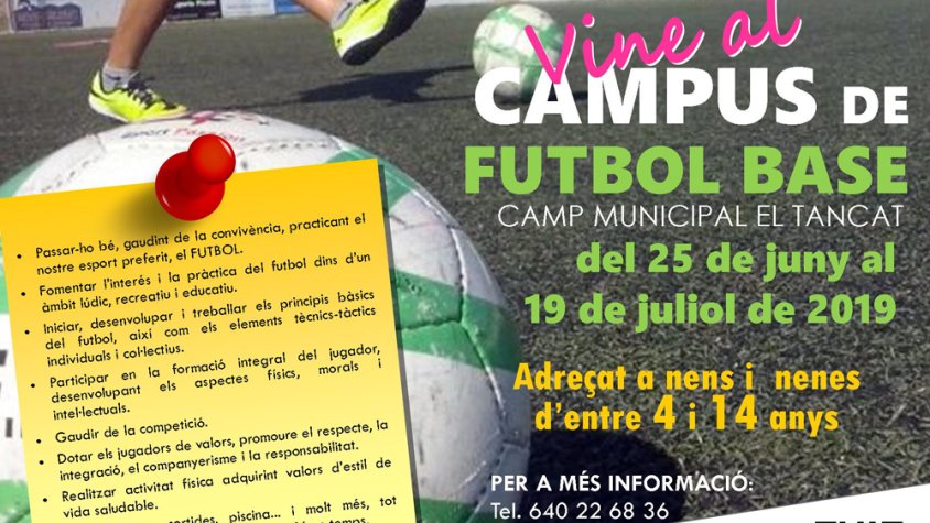 Campus d'estiu de l'Escola de Futbol Base UE Tancat