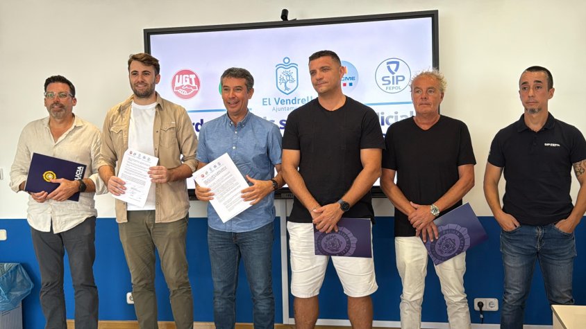 ACORD entre la regidoria de seguretat ciutadana de l’Ajuntament del Vendrell i els sindicats policials UGT, CSIF, SPLCME i FEPOL per a garantir la seguretat i la convivència als carrers i barris del Vendrell