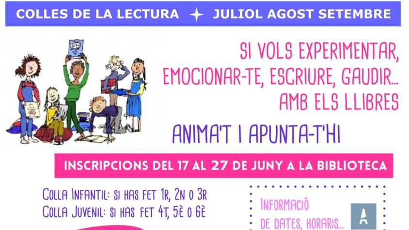 Amb l’estiu, tornen les Colles de la Lectura a la Biblioteca