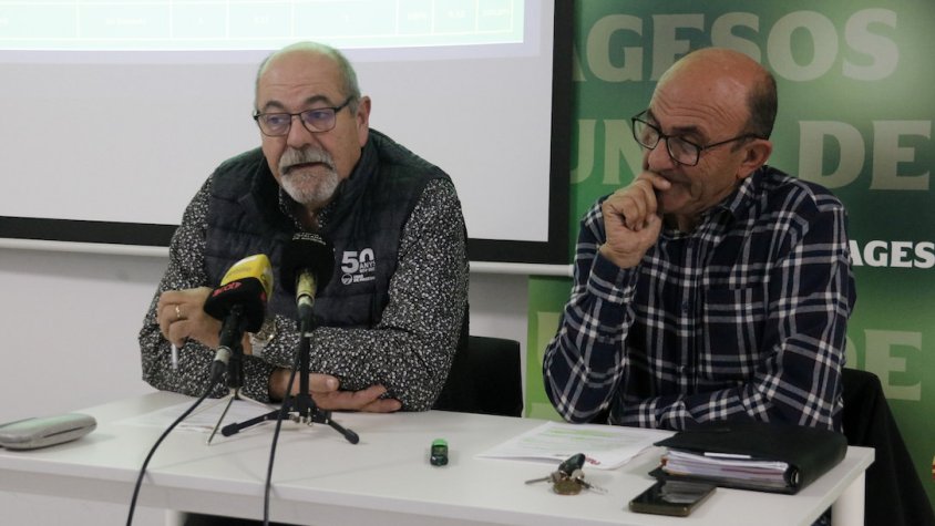 UP presenta al·legacions a 43 projectes de parcs fotovoltaics i eòlics projectats en sòl agrari en el darrer any